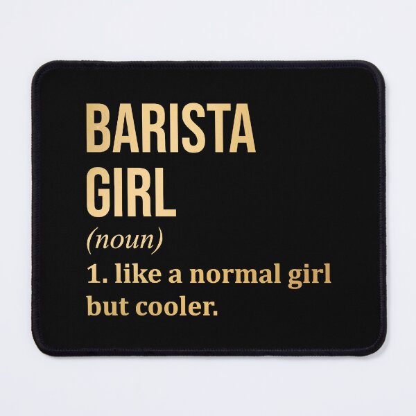 Item preview, Barista Girl Definition Barista in Gold designed and sold by XCIV.