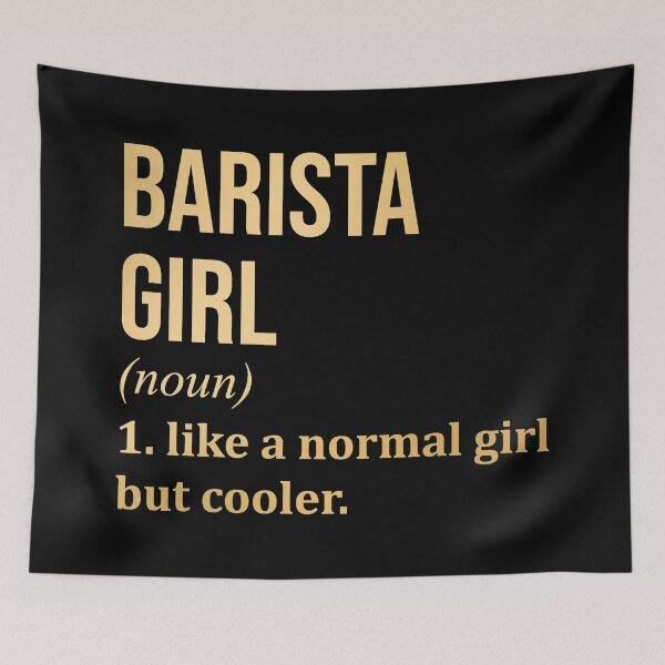 Item preview, Barista Girl Definition Barista in Gold designed and sold by XCIV.