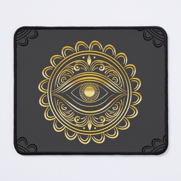 Item preview, Gold eye with floral ornament designed and sold by AnnArtshock.