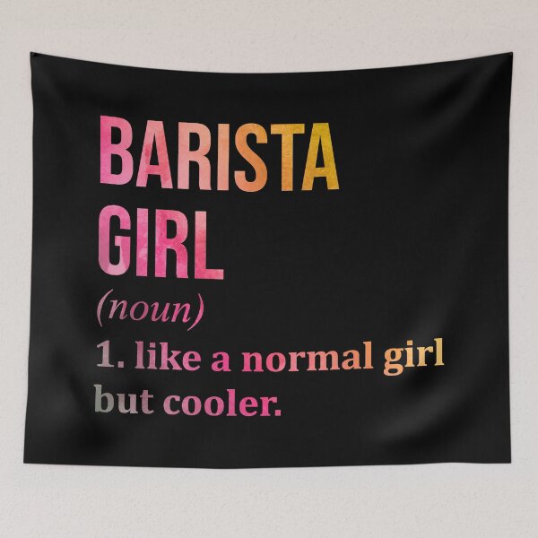 Item preview, Barista Girl Definition Barista in Watercolor designed and sold by XCIV.