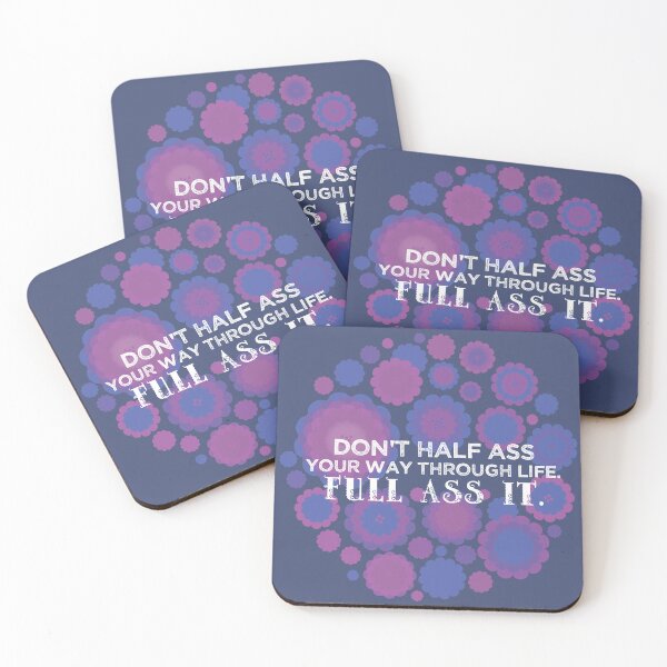 Item preview, Don't half ass life [catmint] designed and sold by deadbeatprince-typography.