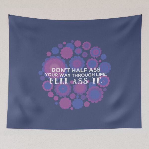 Item preview, Don't half ass life [catmint] designed and sold by deadbeatprince-typography.