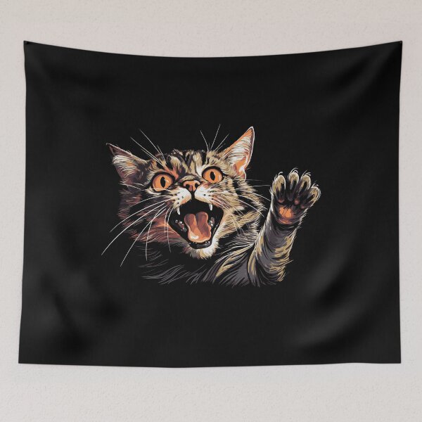 Item preview, Hissing cat, angry cat designed and sold by DerSenat.