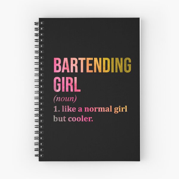 Item preview, Bartending Girl Definition Bartender in Watercolor designed and sold by XCIV.