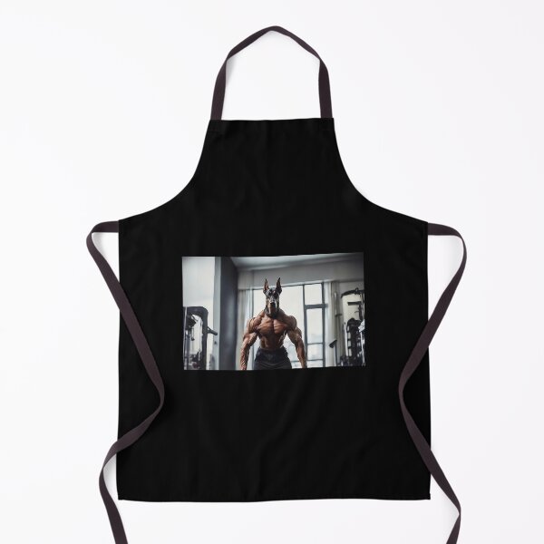 Item preview, Bodybuilder Natural Ear Doberman Dog At The Fitness Gym designed and sold by yourwelcomee.