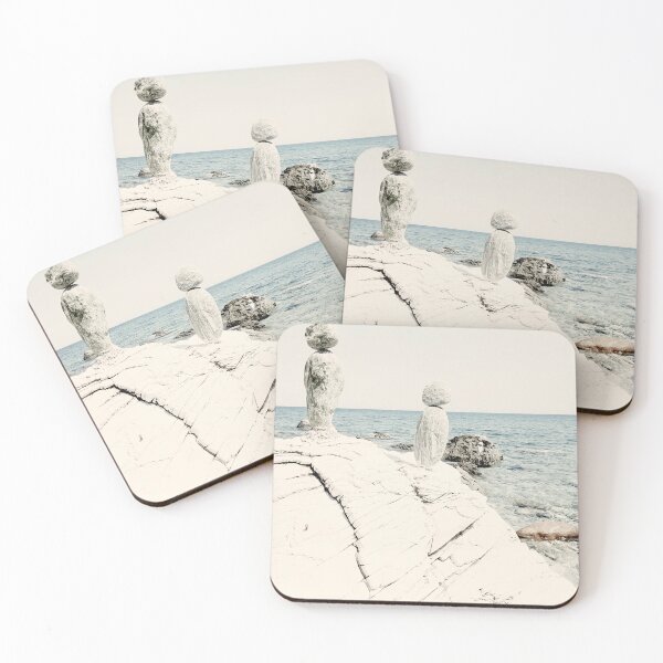 Item preview, Stacked rocks stone art beach photography designed and sold by by-jwp.