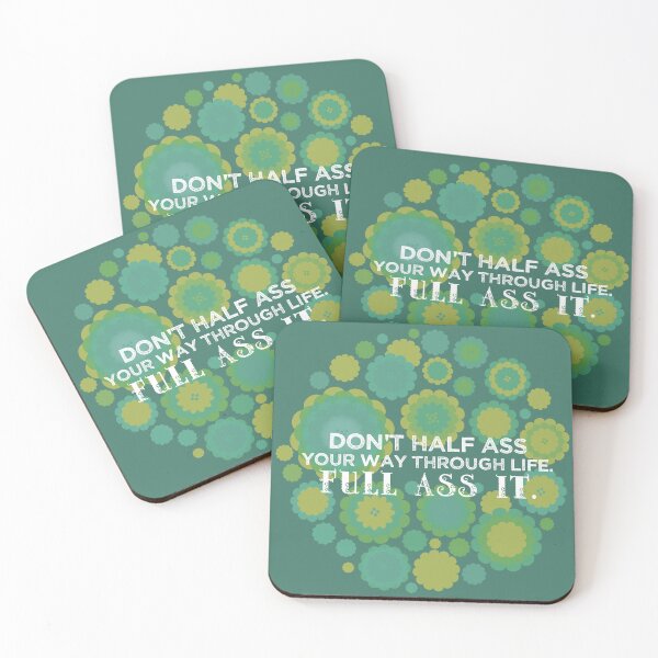 Item preview, Don't half ass life [snowball bush viburnum] designed and sold by deadbeatprince-typography.