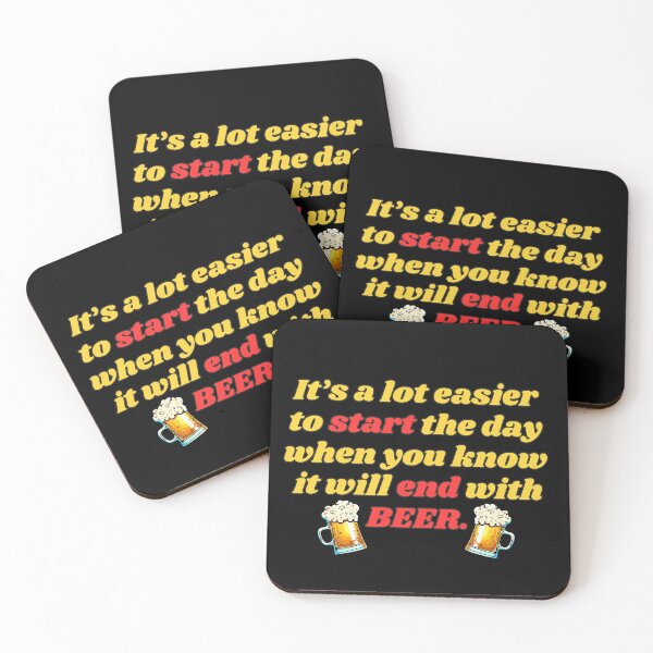 Item preview, Copy of Funny Beer Joke:  It's a lot easier to start the day. designed and sold by MasonicGears.