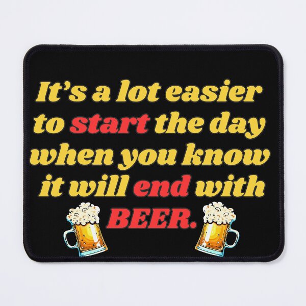 Item preview, Copy of Funny Beer Joke:  It's a lot easier to start the day. designed and sold by MasonicGears.