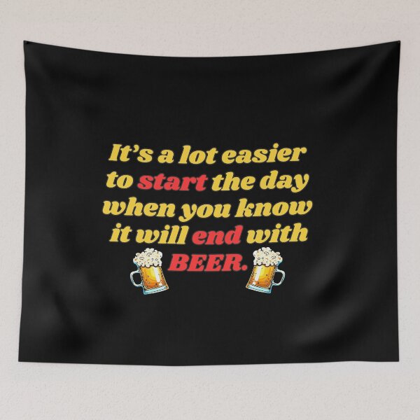Item preview, Copy of Funny Beer Joke:  It's a lot easier to start the day. designed and sold by MasonicGears.