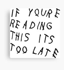 drake Canvas Print