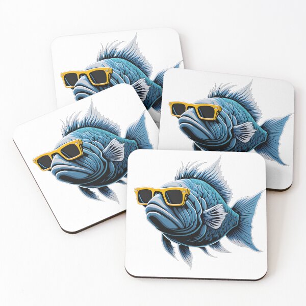 Item preview, A fish with a sun groove in the ocean designed and sold by BearsAndSkulls.