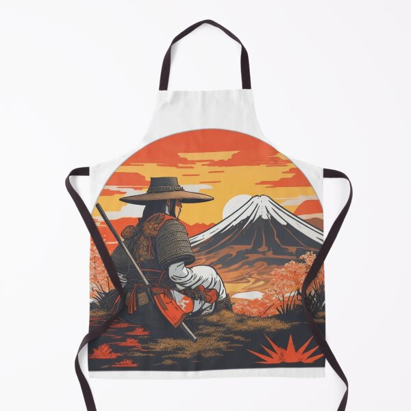 Item preview, Japanese Samurai and Sunset near Mountain Fuji designed and sold by Ridiculam Toga.