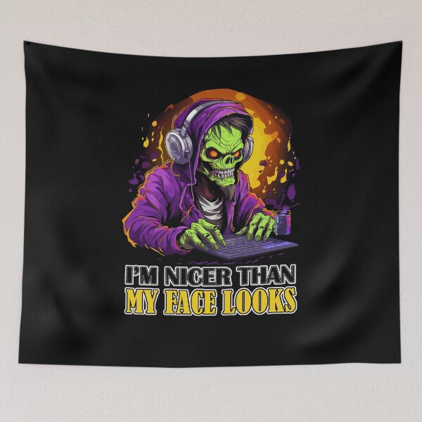 Item preview, I'm Nicer Geek Halloween Costume: Tech & Spook! designed and sold by Cedinho.