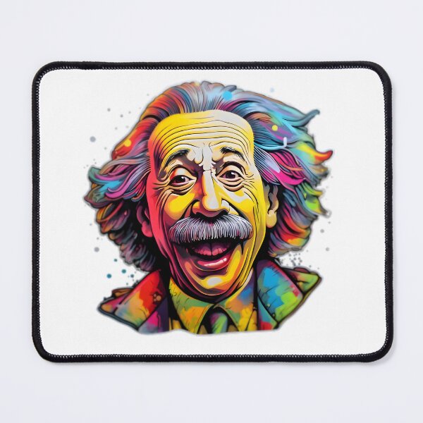 Item preview, Digital Art of Colorful Portrait of Albert Einstein designed and sold by ZappyP.