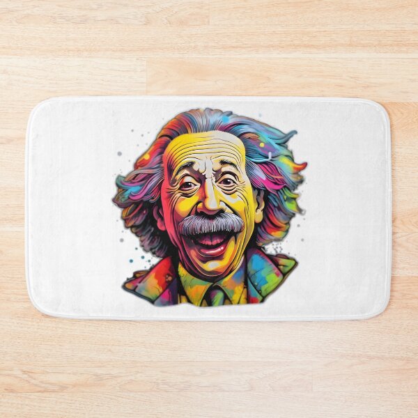 Item preview, Digital Art of Colorful Portrait of Albert Einstein designed and sold by ZappyP.