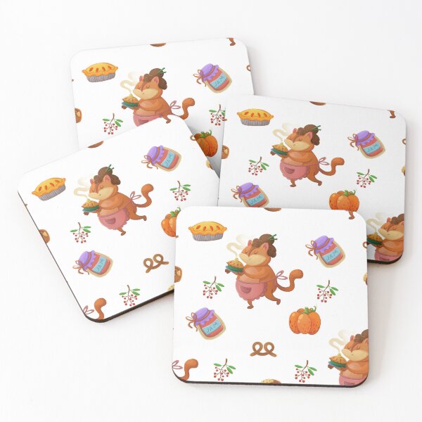Item preview, Autumn pattern with a cat designed and sold by Folomkina-store.