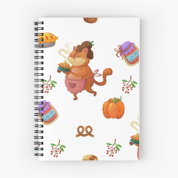 Item preview, Autumn pattern with a cat designed and sold by Folomkina-store.