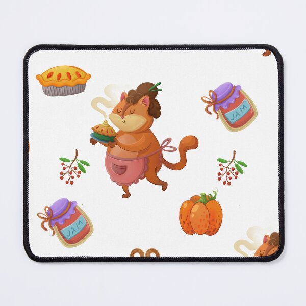 Item preview, Autumn pattern with a cat designed and sold by Folomkina-store.