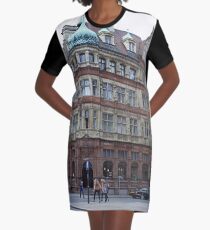 Streetscape, Liverpool UK Graphic T-Shirt Dress