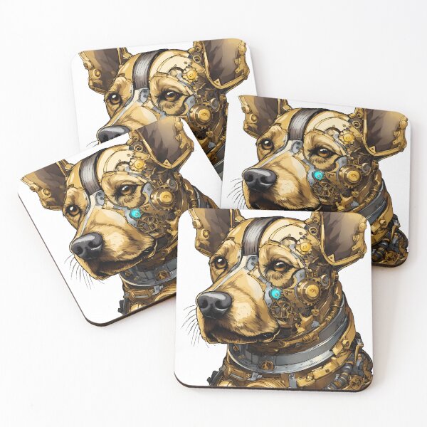 Item preview, Cyborg Dog - Good Gear Boy designed and sold by Funny Vintage Stickers And T-Shirts.