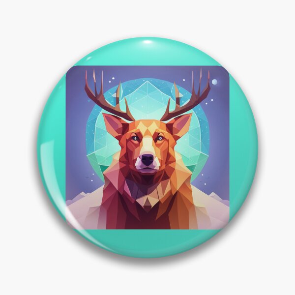 Item preview, Chinese zodiac year of dog horn deer sticker designed and sold by 4Rich.