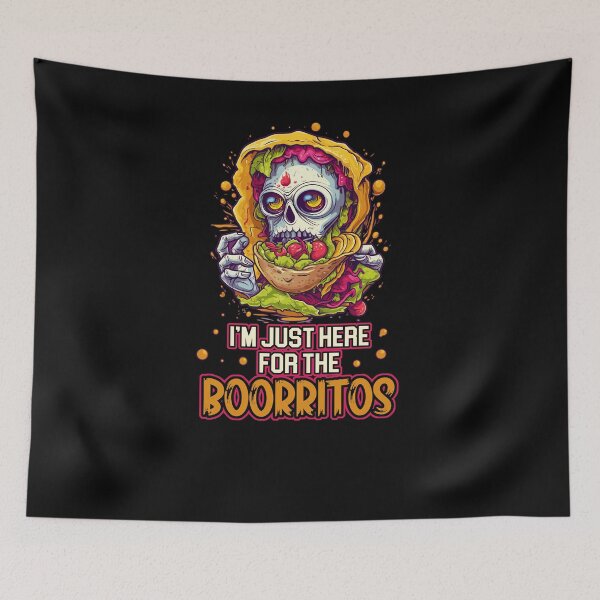 Item preview, I'm Just Here for the Boorritos: Quirky Halloween Costume designed and sold by Cedinho.