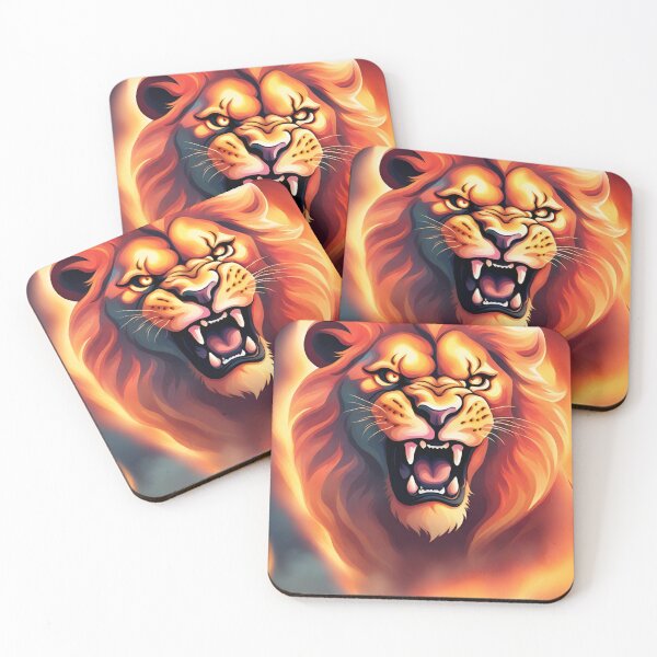 Item preview, Flaming Angry Lion Design 3 designed and sold by Mark Cannon.