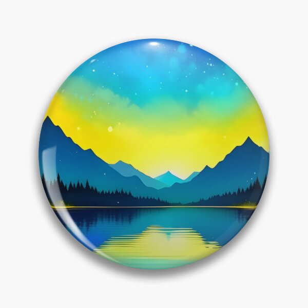 Item preview, Star Lake Reflection Landscape  designed and sold by celartinspire.