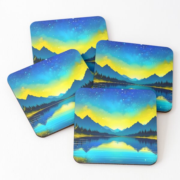 Item preview, Star Lake Reflection Landscape  designed and sold by celartinspire.