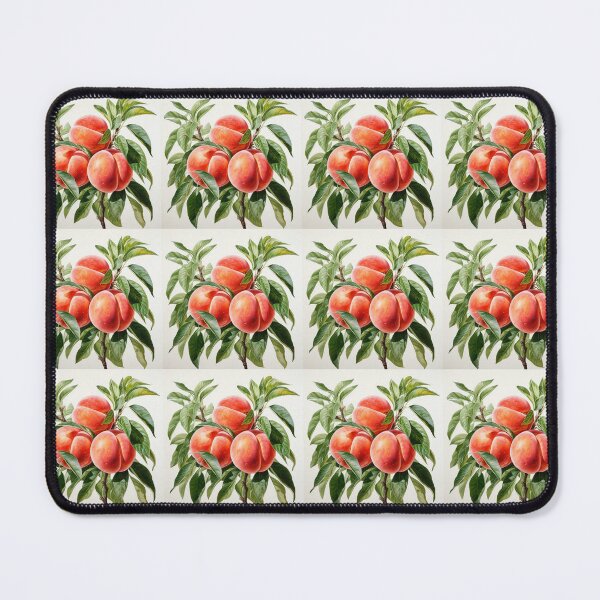 Item preview, Watercolor peaches and leaves designed and sold by KornUHD.