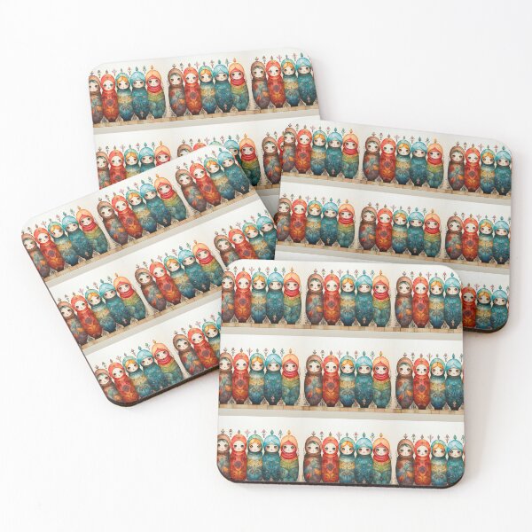 Item preview, Matryoshka dolls in a row  designed and sold by KornUHD.