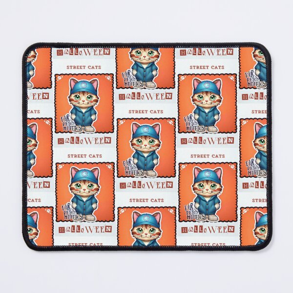 Item preview, Street cats on Halloween designed and sold by ManikRaja.