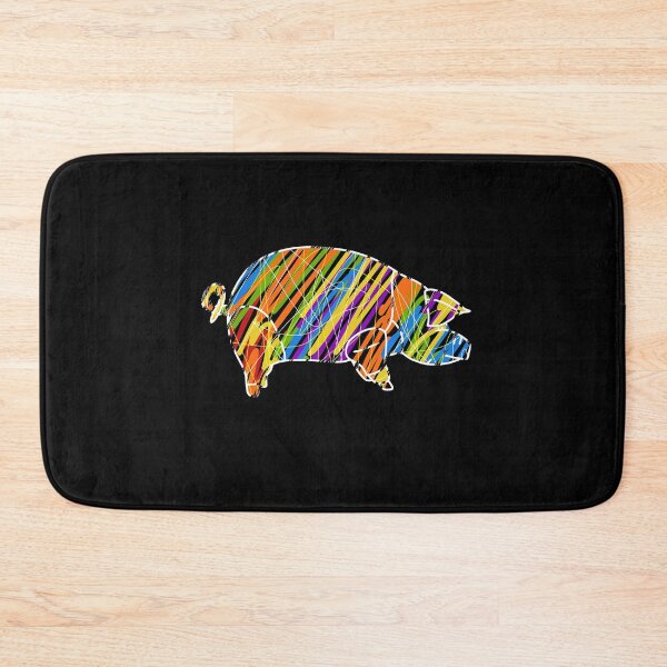 Item preview, Pigs 3 different ones colourful Pink pig  designed and sold by SoulTrekking.