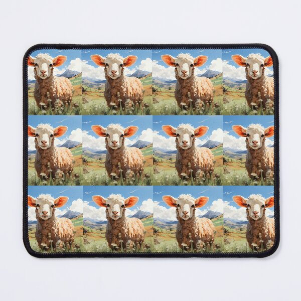 Item preview, Fluffy sheep in rolling hills designed and sold by KornUHD.