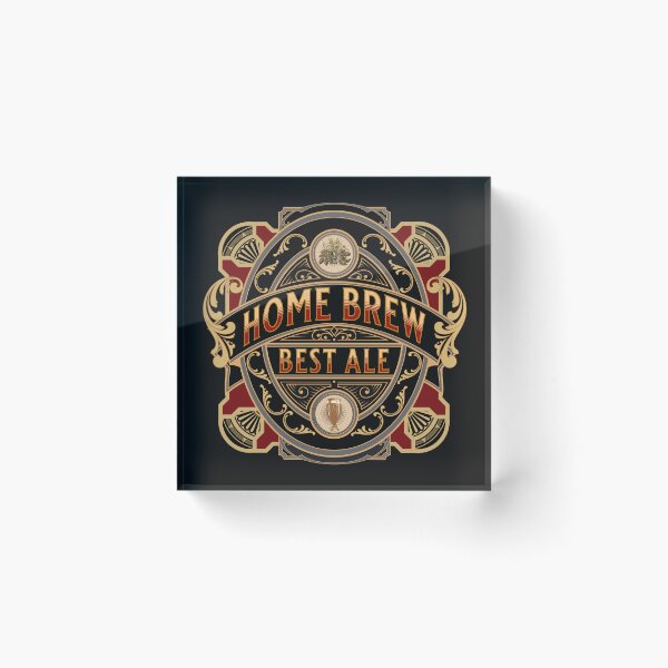 Item preview, Home brew vintage design suitable for beer brewing dads or mums who like to brew their own ale. designed and sold by Journeyfunds.