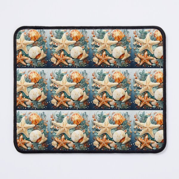 Item preview, Swirling seashells and starfish designed and sold by KornUHD.