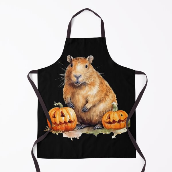 Item preview, Capybara sticker on an orange background designed and sold by S-ZYBI.