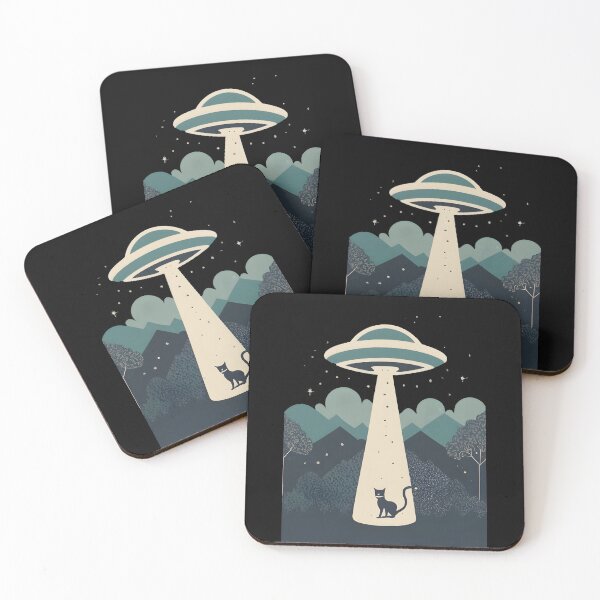 Item preview, UFO steals a black cat designed and sold by ratchawoot.