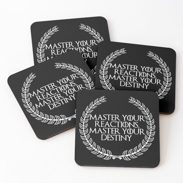 Item preview, Master Your Reactions, Master Your Destiny, New Stoic Design designed and sold by OurPhilosophy.