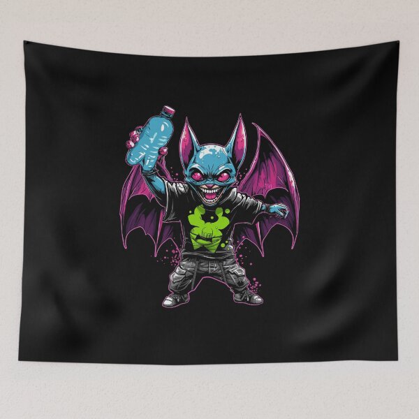Item preview, Diabetic Halloween Bat Rock the Wear Blue Halloween Diabetes designed and sold by Cedinho.
