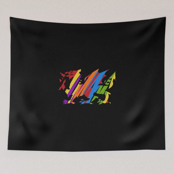 Item preview, Dragon flag Wales Cymru colour  designed and sold by SoulTrekking.