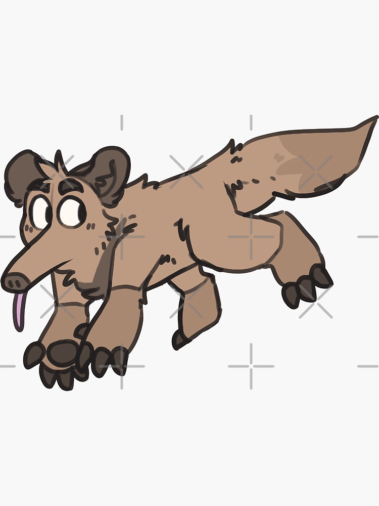 Flavvore Tamandua Pose Sticker for Sale by voreflav