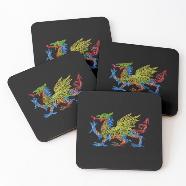 Item preview, Dragon flag Wales Cymru colour designed and sold by SoulTrekking.