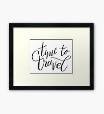travel time Framed Print