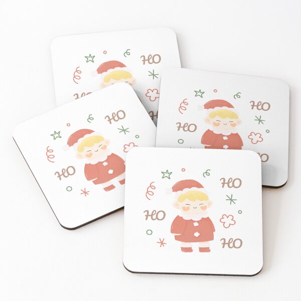 Item preview, ho ho ho funny christmas cute baby santa little boy watercolor  designed and sold by TNwandesignart.