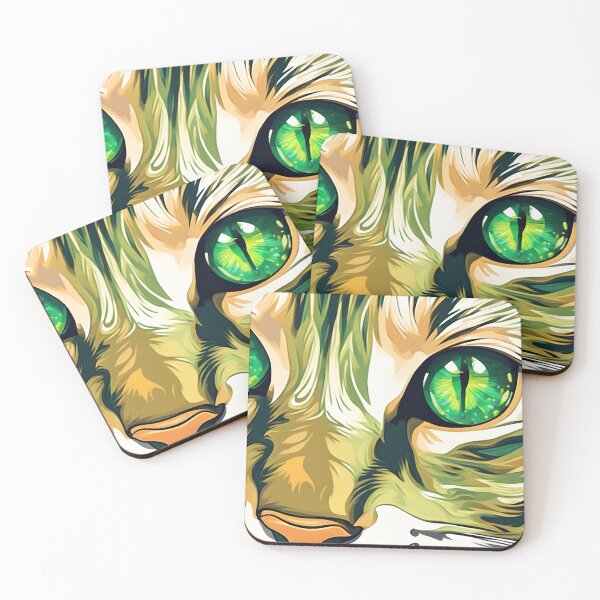 Item preview, Unique Green Cat designed and sold by morganinfininty.