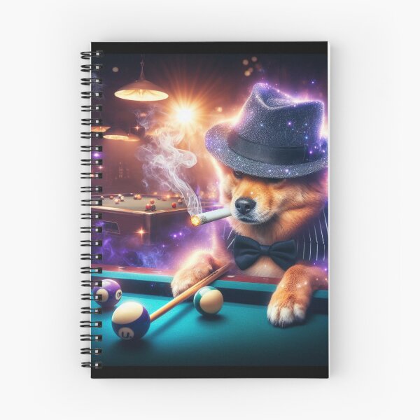 Artikelvorschau, Hund spielt Billard, magischer mythischer mystischer Poolhai entworfen und verkauft von WooshiArt.