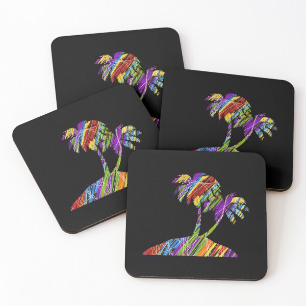 Item preview, Palm tree summer outline colour  designed and sold by SoulTrekking.