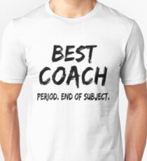 Camiseta ajustada Best Coach Period End of Subject